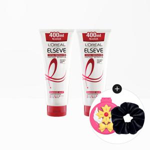 토탈리페어5 미라클 헤어팩 400ml 2개+네티 빗거울+스크런치