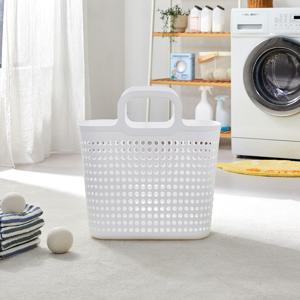 핸들형 소프트 세탁바구니 35L WHITE