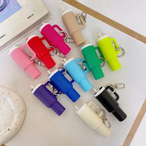미니 텀블러 키링 텀꾸 미니어쳐 립밤케이스 에어팟 백참 가방 차키 보관 걸이 열쇠 고리