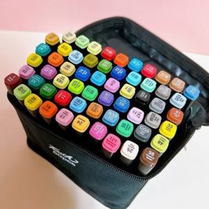 60컬러 마카펜 미술 수업 웹툰 만화 트윈 마커펜 학교 학원 학교준비물 문방구 교회 어린이날