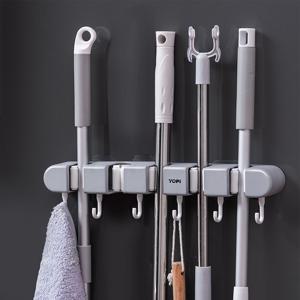 욕실 청소 용품 걸이대 밀대 거치대 3구 5구 선택형 수건 빗자루 정리대 청소도구거치대