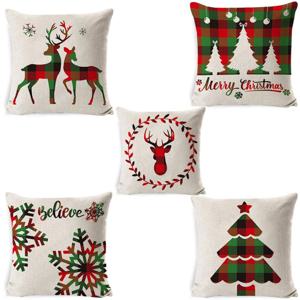 크리스마스 산타쿠션커버 크리스마스 커버쿠션 쇼파쿠션 왕쿠션 방석쿠션 쇼파덮개천