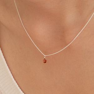 프리모떼 [SILVER925] CANDY STONE NECKLACE PRN217