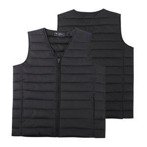 남녀공용 웰론 경량 다운 패딩조끼 브이넥 베스트