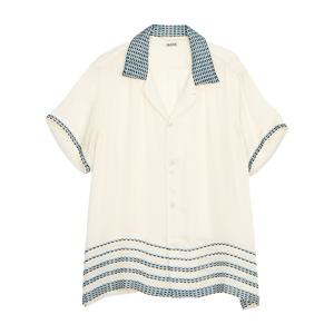 MRF23SH047 CREAM BLUE 남성 반팔 셔츠