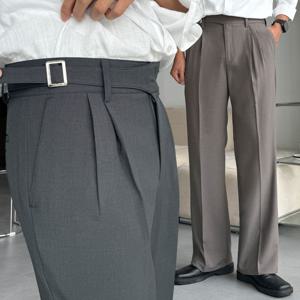 [브리치] 클라쓰업 / 랜비 남자 사이드 비조 벨트 와이드 스판 슬랙스