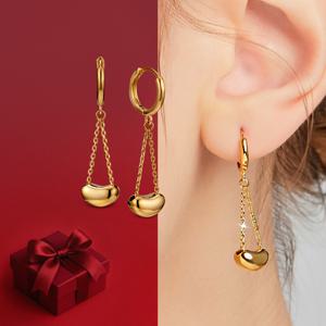 하트보석함+18K Goldpin 스마일빈드롭 귀걸이 EB-1170-Y