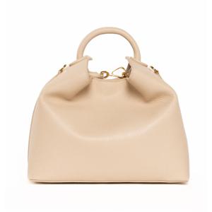 RAISIN 페블드 레더 토트백 NUDE