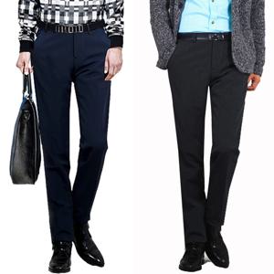 남자 기모 슬랙스 겨울 정장바지 이중본딩 TR스판 10부_RI9PAK15