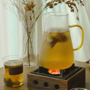 홈카페 예쁜 내열유리 물병 컵 세트 주전자 직화 티포트 홈카페 유리잔 머그 패턴 글라스 특이한