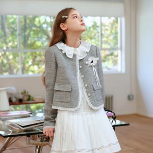 [12월26일 예약배송] Cest_Elegance lace tweed jacket