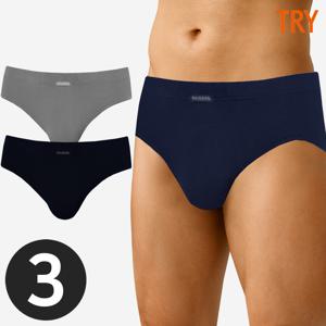 남자삼각팬티 면스판 브리프 부드러운 신축성 아빠팬티 3매입 세트
