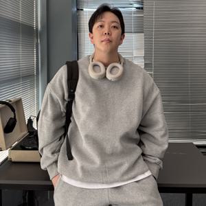 [브리치] 유인맨즈 / 기모맨투맨 에센셜맨투맨 어깨넓어보이는옷