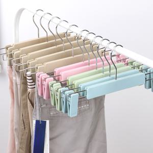 엘홈 파스텔 집게 옷걸이_고급형10P / 바지걸이 치마걸이 집게걸이