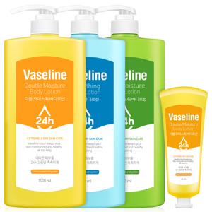 [C2Y] 바세린 24h 대용량 바디로션 1000ml 2개 + 더블 바디로션 60ml / 주름개선 기능성