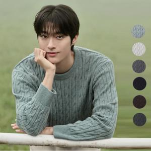 남성 메리노 케이블조직 니트 PHF4ER1470