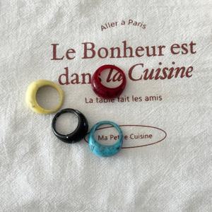 [브리치]  / 마블 호마이카 볼륨 볼드반지