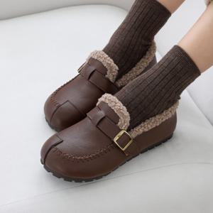 [브리치]  /  티콘 경량 모카신 털단화 1.5cm