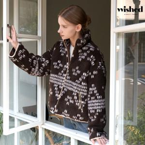 정상가:139000원 ㅣ 하이넥 뽀글이 누빔 긴팔 점퍼 (WICDJP008)