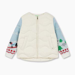 [본사] 니트 소매 패딩 점퍼_QAPD02441CR