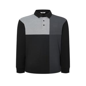 골프 남성 [[24FW]] WGTS4C101BK [스테디셀러]컬러블럭 스트레치 긴팔 폴로티셔츠 (BLACK)