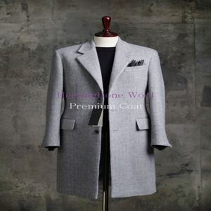 [브리치] 녹트 / 남자코트 누빔 헤링본 겨울코트 모직 싱글코트