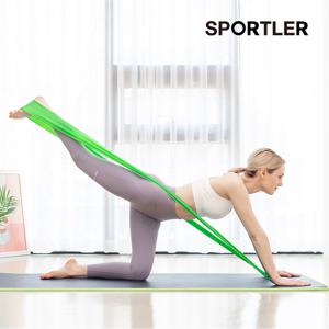 스포틀러 스트레칭밴드 0.65mm 라텍스 근력 요가 고무 필라테스 운동