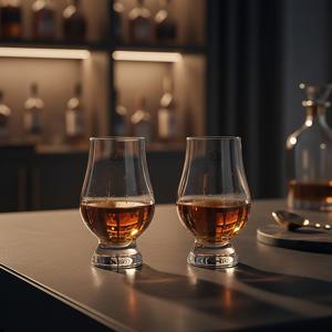 로얄리프 크리스탈 글렌캐런 위스키잔 2p세트