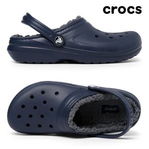 키즈/성인 클래식 라인드 클로그 털  K (200~250) 네이비 207010-459