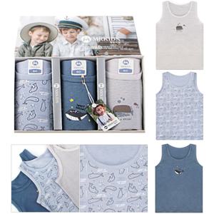 [하프클럽] 엠알키즈 바다나라 순면 남아 런닝 3매입 아동 속옷 유아 초등학생