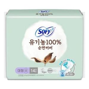 쏘피 유기 농 순면커버 생리대 대형 날개 14입X4개 쏘피생리대 유기농생리대 날개형