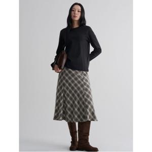 베이직 오버핏 긴소매 티셔츠 - 블랙 (355841LY35)