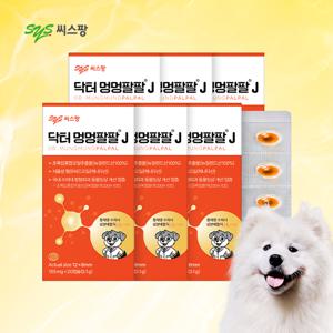 닥터 멍멍팔팔 J 6박스(120캡슐) 반려견 관절 종합 영양제 초록입홍합오일 햄프씨드오일