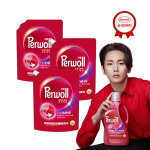 퍼울 컬러 리뉴 세탁세제 1.7L x3개 (일반/드럼 겸용)