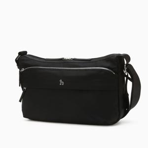 [선물포장][여행가방추천] 나일론 로고 크로스백 HJBA5E715BK