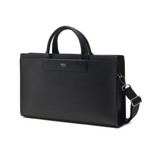 블랙 로고 장식 소가죽 서류가방 DBBA5F333J