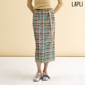 [최초가 139000원] 트위드 패턴 벨트 스커트_LPSKF025B03