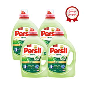 퍼실 그린파워 액체세탁세제 2.65L x4개 일반/드럼 겸용