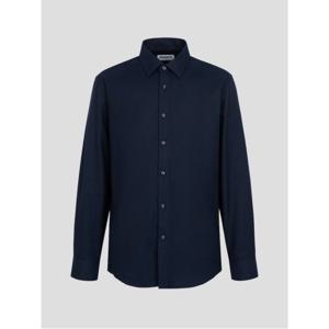 트윌 솔리드 기모 셔츠 - 네이비 (MA5964FC4R)