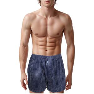 [비비안] 60수 주자 마름모 프린트 남자 트렁크 팬티 2종택1-BSTP9823