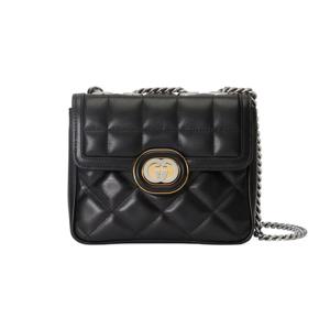MUST IT_(백화점AS가능)(선물포장)풀구성품  데코 퀼팅 미니 체인 숄더백 크로스 블랙 741457 AAB7A