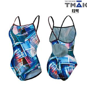 [티막]원피스 여성 실내수영복 UKP0155BL
