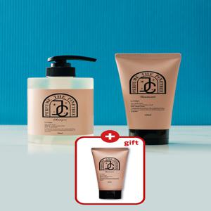 JC파인트리 라튤립 퍼퓸 향수 천연 미용실 샴푸500+미용실 단백질 트리트먼트 2종 세트+트리트먼트 1개