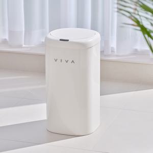 비바 센서 휴지통 디엣지 27L  종량제 기저귀 냄새차단 자동 센서 휴지통