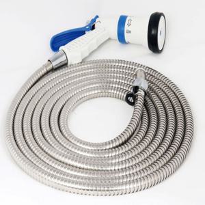 수도호수 베란다 청소용호스 5m 긴 스텐호스세트