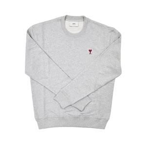 스몰 하트 로고 루프백 코튼 맨투맨 헤더 애쉬 그레이 BFUSW035 730 0951