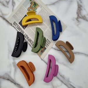 무광 반달 집게 헤어 집게핀 반묶음 올림머리 헤어핀 집게핀 헤어집게핀 무광집게핀