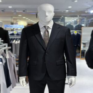 블랙 기본핏 스판 남자 정장세트/데일리 출퇴근 면접 결혼식 행사용 웨딩촬영 예복 경조사 혼주