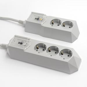 4000W 고용량 멀티탭 과부하차단 에어컨 대용량 콘센트 그레이