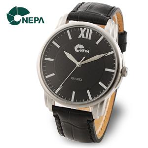 [네파] NEPA 남성 정장 가죽 손목시계 N3023-BLACK